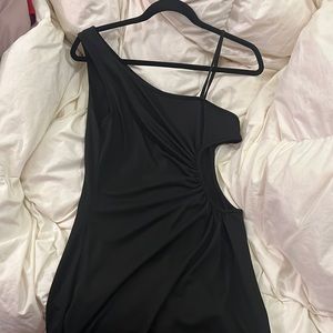 Mini black night out dress